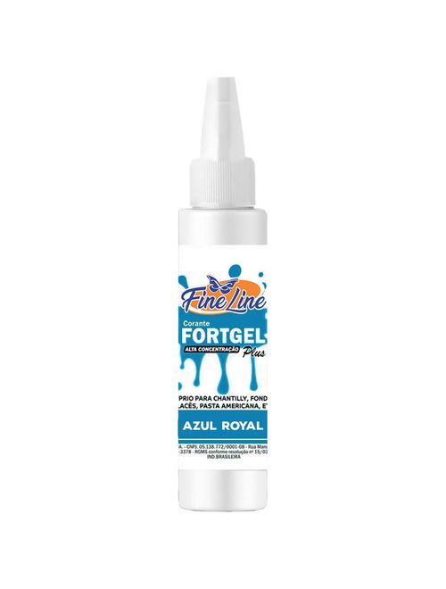 Corante em Gel Fortgel Azul Royal  30g - Fine Line