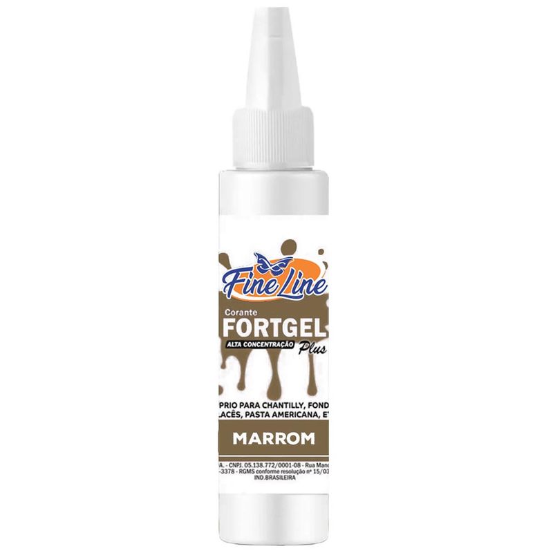 Corante-em-Gel-Fortgel-Marrom--30g---Fine-Line