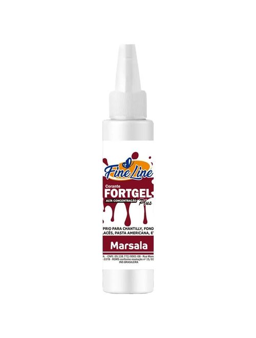 Corante em Gel Fortgel Marsala  30g - Fine Line