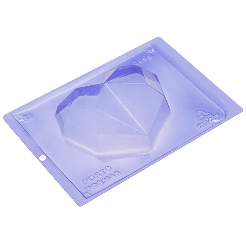 Forma-PVC-Silicone-Coracao-Diamond-500g-Ref.62---Porto-Formas