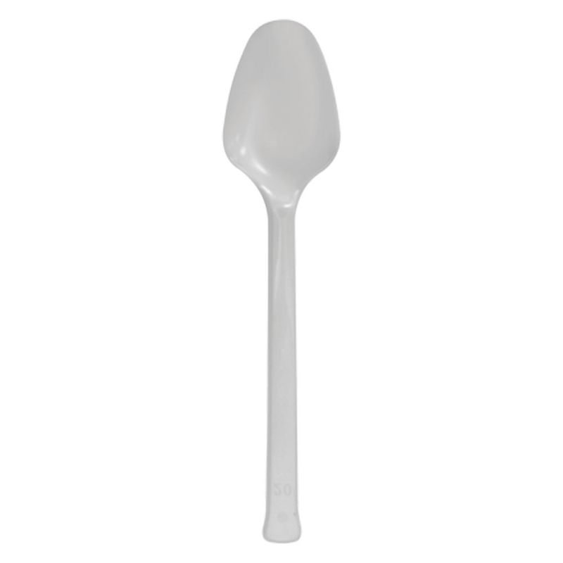 Colher-Sobremesa-Branca-Biodegradavel-c-50---Silver-Plastic