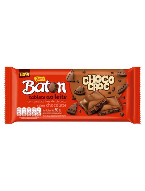 Tablete de Chocolate Baton Choco Croc 90g - Garoto