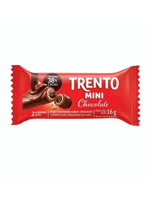 Chocolate Trento Mini Chocolate 16g c/16 - Peccin