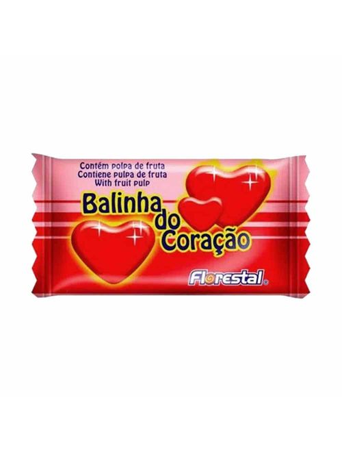 Balinha do Coração Morango 48g - Florestal