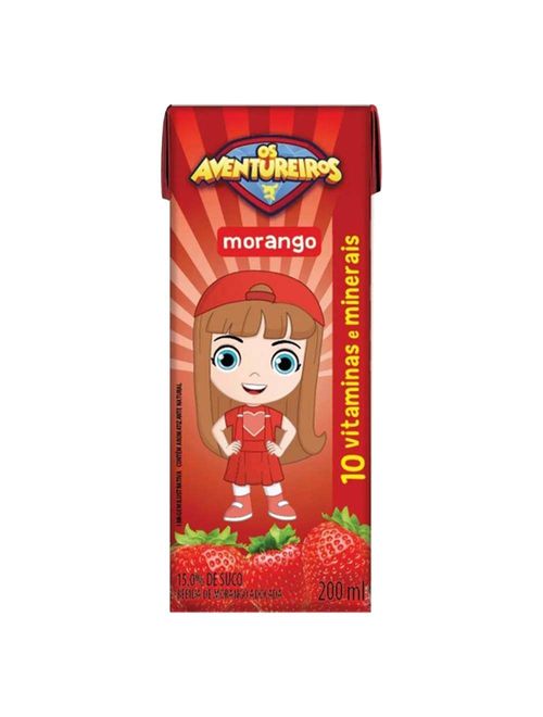 Suco de Morango 200ml c/27 - Aventureiros