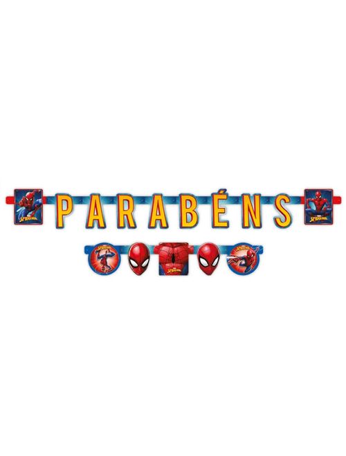 Spider Animação Faixa Parabéns Unidade - Regina