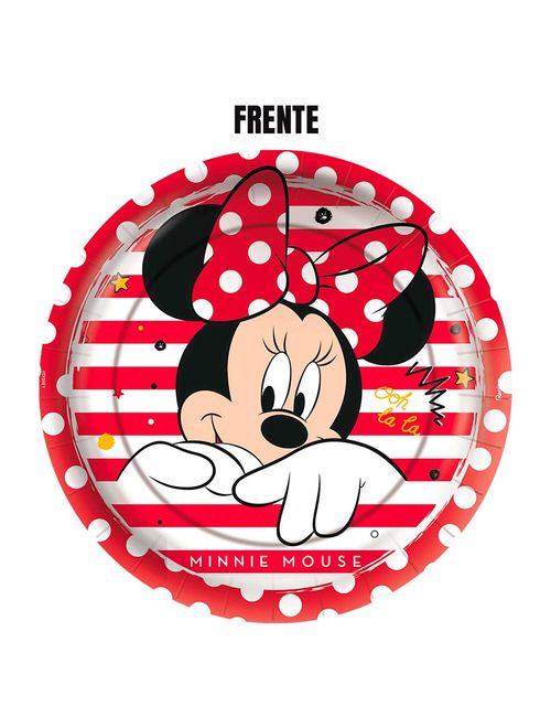 Minnie Mouse Prato Redondo 18cm c/12 - Regina