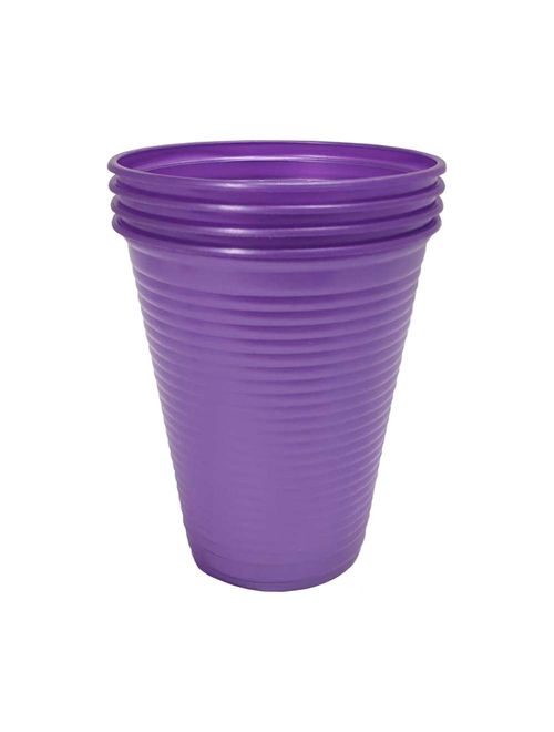 Copo Plástico Perolado Roxo 200ml c/50 - Bello