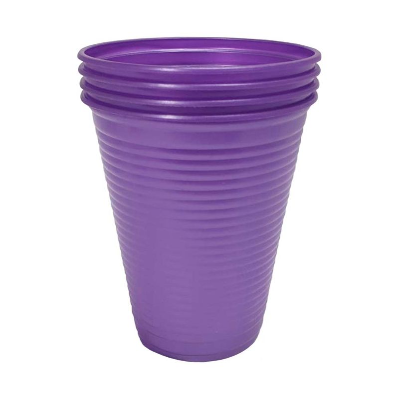 Copo Descartável Roxo 200ml - Lourifestas 50 Unidades