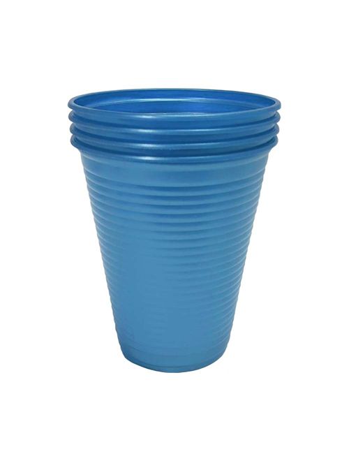 Copo Plástico Perolado Azul 200ml c/50 - Bello