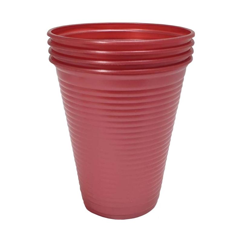 Copo-Plastico-Perolado-Vermelho-200ml-c-50---Bello