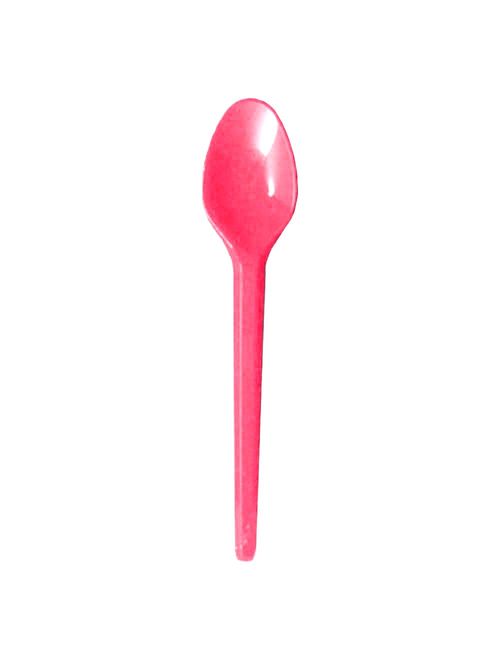 Colher Plástica Sobremesa Pink c/50 - Bello