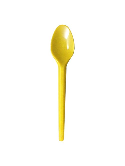 Colher Plástica Sobremesa Amarela c/50 - Bello