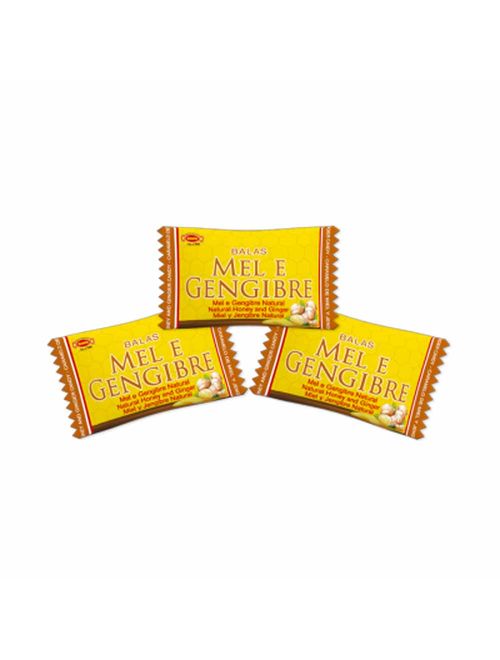Bala Natural de Mel e Gengibre 450g - Sams