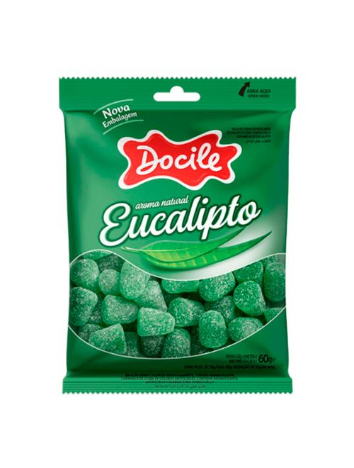 Bala de Goma Eucalipto 60g - Docile