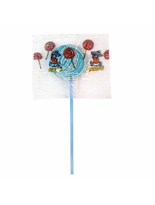 Pirulito Psicodélico Azul e Branco 600g - Miguelito
