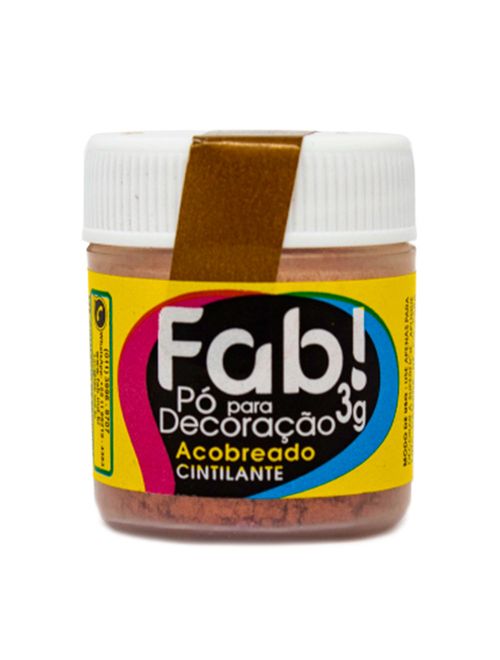 Pó para Decoração Acobreado 3g - Fab