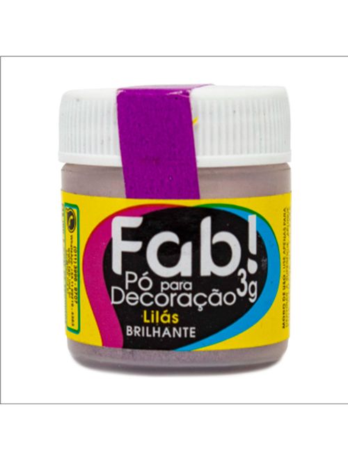Pó para Decoração Lilas 3g - Fab