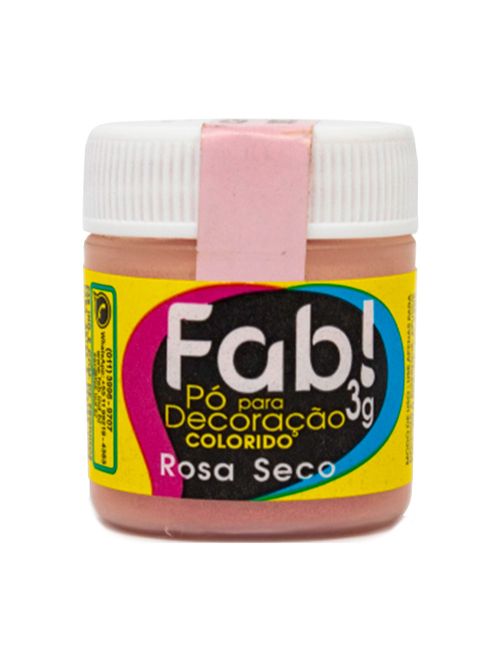 Pó para Decoração Rosa Seco 3g - Fab