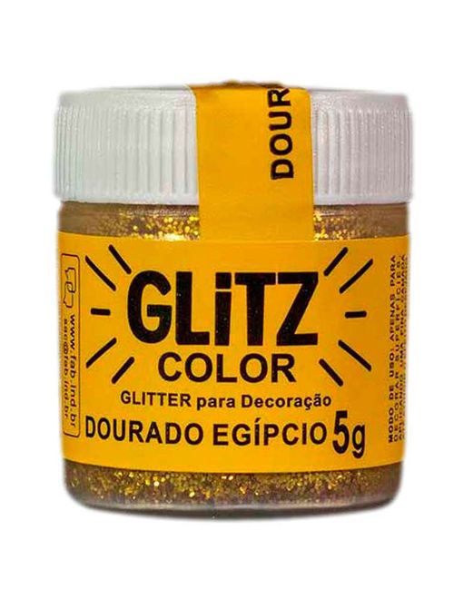 Glitter para Decoração Glitz Color Dourado Egípcio 5g - Fab!