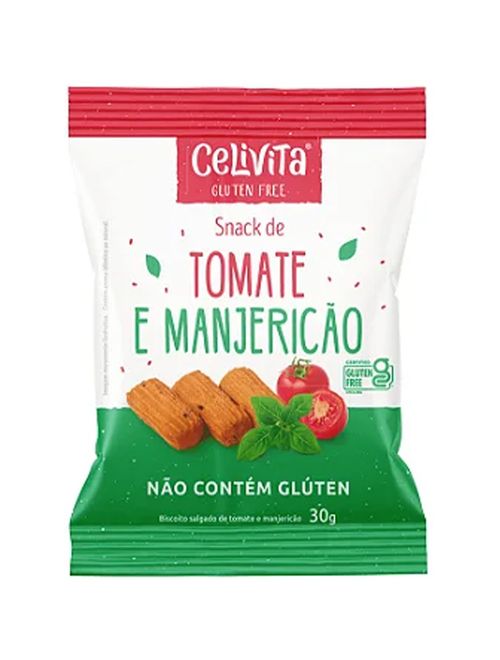 Snack de Tomate e Manjericão Sem Glúten 30g - CeliVita