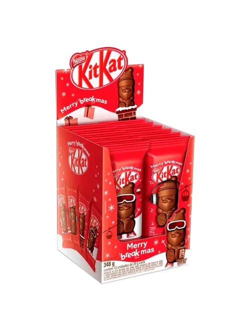 Chocolate Kitkat Papai Noel c/12 - Nestlé