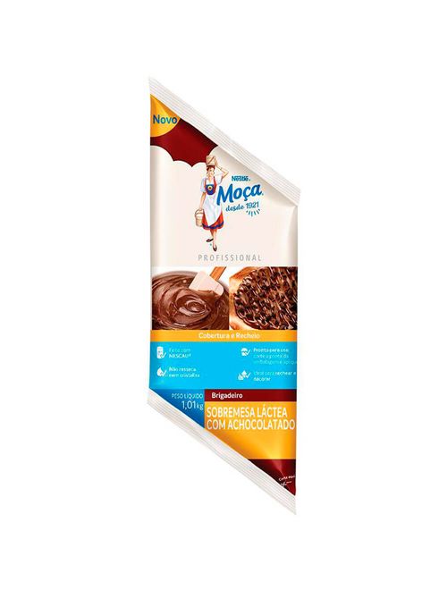 Recheio e Cobertura Bisnaga Brigadeiro Moça 1,01kg - Nestlé Profissional