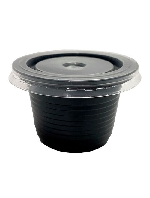 Kit Copo Tampa Brigadeiro Preto 60ml c/15 - Bello Copo