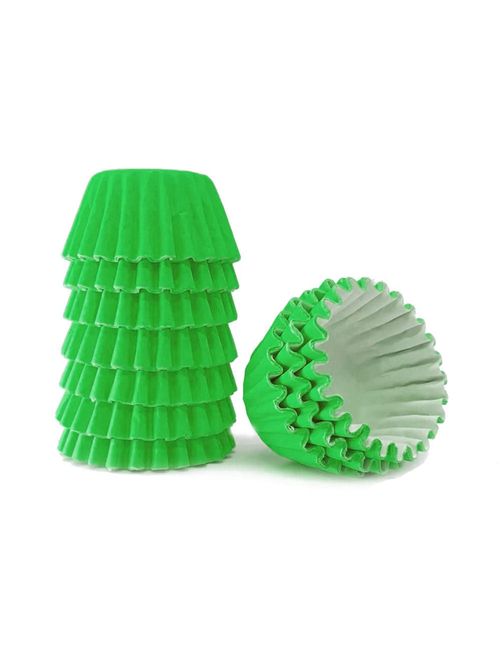 Forminha Lisa para Doces Verde Folha No 4 c/100 - Reiki
