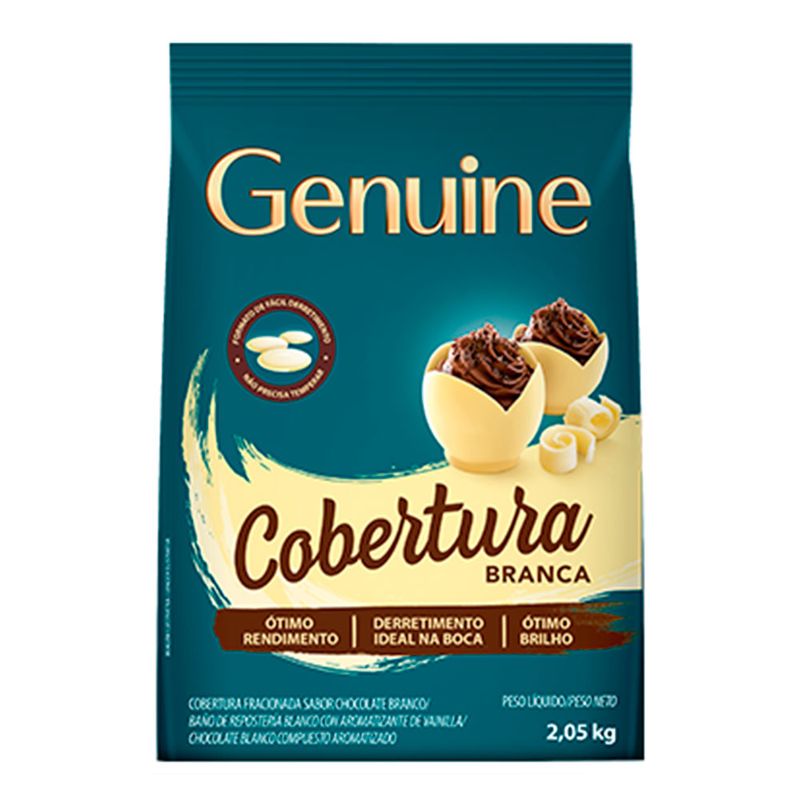 Barra de Chocolate Branco 1kg - Garoto - Doce Malu