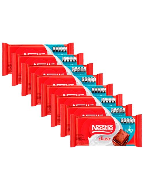 Kit 8 Tabletes Ao Leite Classic 80g - Nestlé