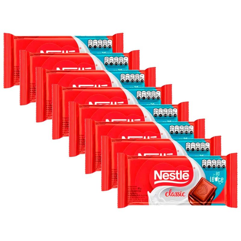 Kit-8-Tabletes-Ao-Leite-Classic-80g---Nestle