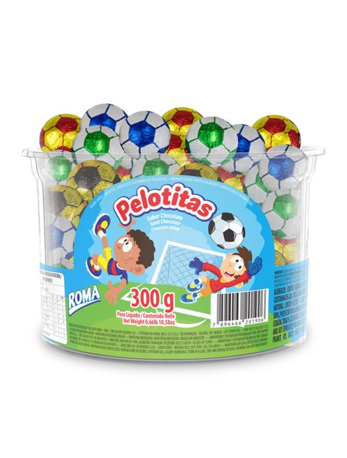 Bolinhas de Chocolate Pelotitas Pote 300g - Roma