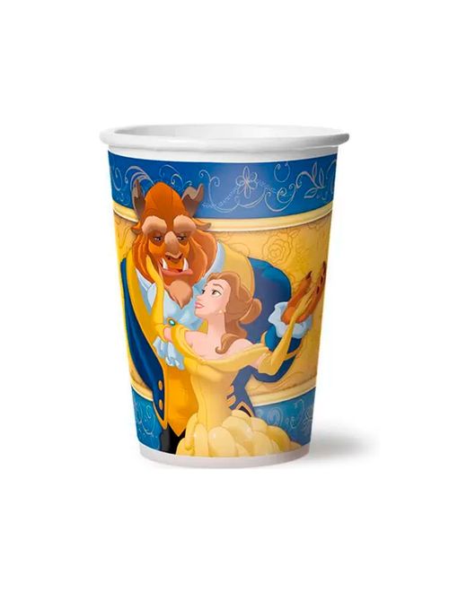 A Bela e a Fera Copo Papel c/12 - Regina