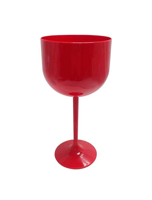 Taça Plástica Gin Vermelha 500ml - FestPlastik