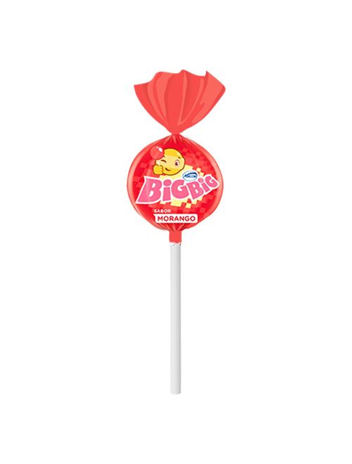 Pirulito Recheio Chiclete Big Big Morango c/36 - Arcor