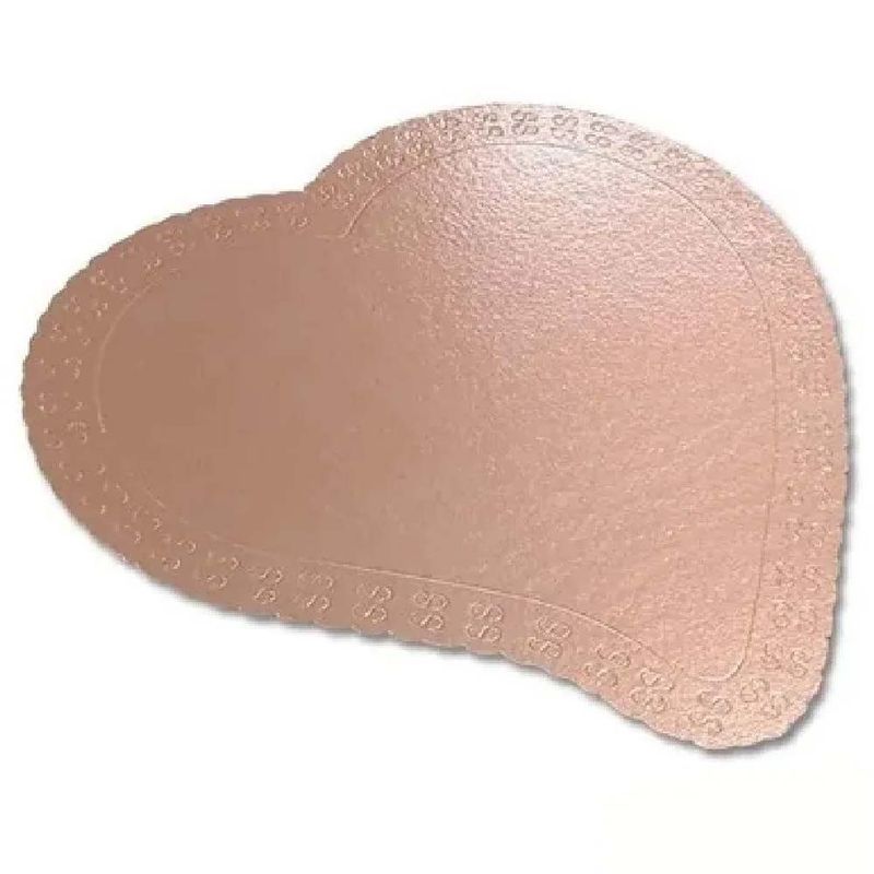 Prato-Coracao-Cake-Board-Ouro-Rose-36cm---Ultrafest
