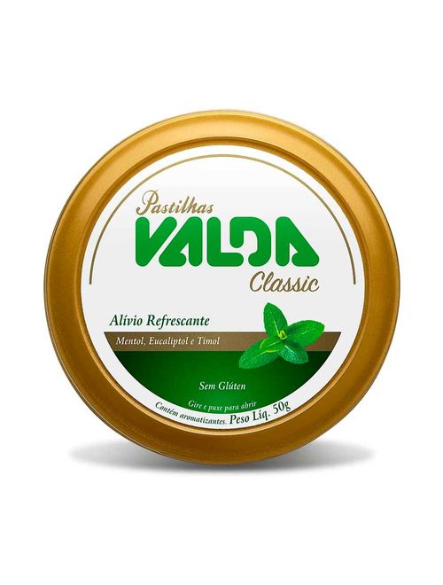 Pastilha Classic Mentol 50g - Valda