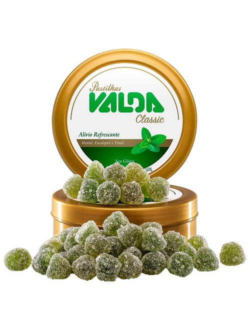 Pastilha Classic Mentol 50g - Valda