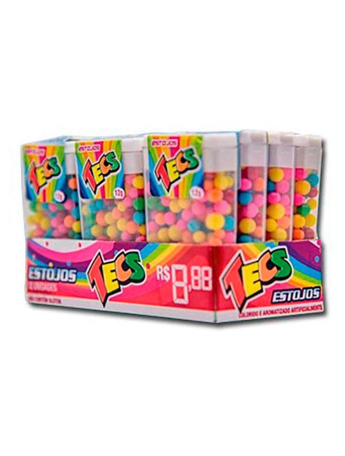Estojo Confeitos Coloridos 12g c/12 - Tecs