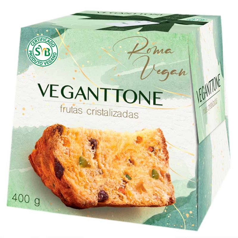 Panettone-Veganttone-Sabor-Frutas-Cristalizadas-400g---Romanato