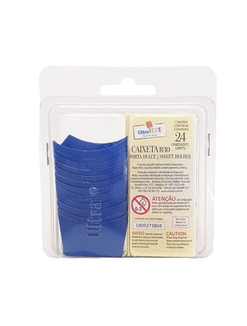 Forminha para Doces Azul Royal c/24 unidades - UltraFest