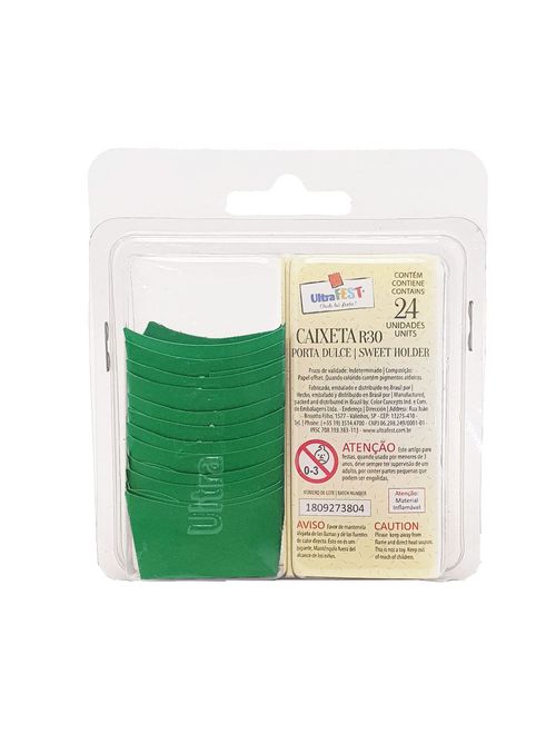 Forminha para Doces Verde c/24 unidades - UltraFest