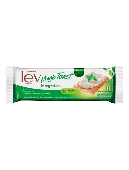 Torrada Lev Magic Toast Integral 55g - Marilan