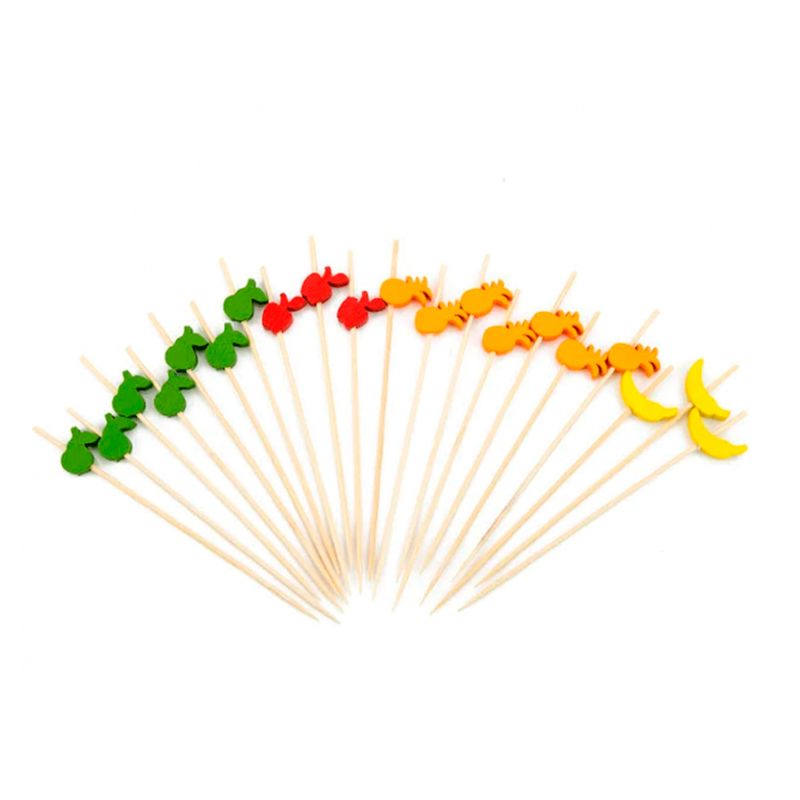 Palitos-Decorativos-de-Bambu-Frutas-c-20---Silver-Festas