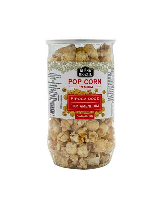 Pipoca Doce Sabor Caramelo com Amendoim 180g - Blend Brazil