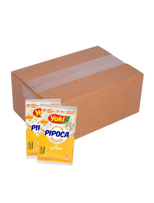 Kit 6 Pipocas para Microondas Pop Corn Natural 50g - Yoki