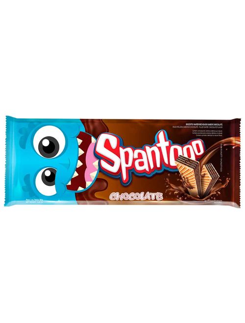 Biscoito Wafer de Chocolate Spantooo 80g - Itamaraty