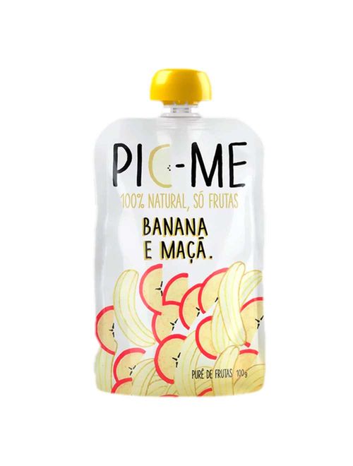 Purê de Frutas Banana e Maçã 100g - Pic Me