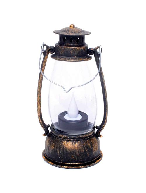Lanterna Decorativa Preto e Dourado - Cromus